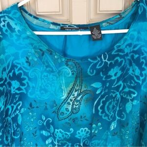 NYCity Design Co Silk Poncho w Tank Beautiful Plus Sz1X